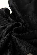 Load image into Gallery viewer, Black Racerback Ribbed Knit Drawstring Bodycon Dress - Fashion Queen -  9
