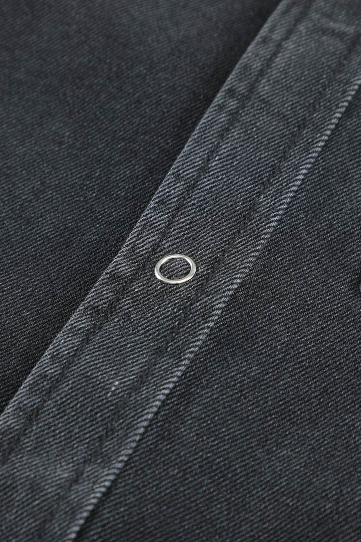 Black Ripped Denim Jacket - Fashion Queen -  12