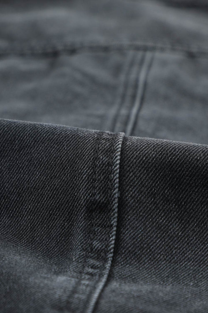 Black Ripped Denim Jacket - Fashion Queen -  16