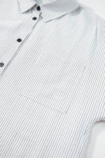 Load image into Gallery viewer, Black Roll-Tab Sleeve Pocketed Long Shirt - Fashion Queen -  23

