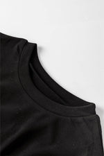 Load image into Gallery viewer, Black Sequin Puff Sleeve Shift Mini Dress - Fashion Queen -  10

