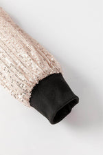 Load image into Gallery viewer, Black Sequin Puff Sleeve Shift Mini Dress - Fashion Queen -  9
