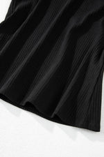 Load image into Gallery viewer, Black Sexy V Neck Ribbed Knit Sleeveless Top - Fashion Queen -  10
