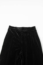 Load image into Gallery viewer, Black Solid Color High Waist Flare Corduroy Pants - Fashion Queen -  14
