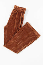 Load image into Gallery viewer, Black Solid Color High Waist Flare Corduroy Pants - Fashion Queen -  24

