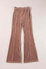 Load image into Gallery viewer, Black Solid Color High Waist Flare Corduroy Pants - Fashion Queen -  29
