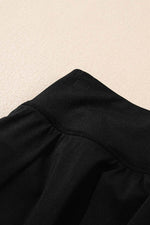 Load image into Gallery viewer, Black Solid Color High Waist Wide Leg Swim Bottom - Fashion Queen -  18
