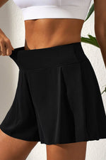 Load image into Gallery viewer, Black Solid Color High Waist Wide Leg Swim Bottom - Fashion Queen -  3
