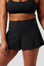 Load image into Gallery viewer, Black Solid Color High Waist Wide Leg Swim Bottom - Fashion Queen -  7
