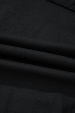 Load image into Gallery viewer, Black Solid Color Pleated One Shoulder Bodysuit - Fashion Queen -  12
