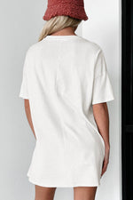 Load image into Gallery viewer, Black Solid Color Round Neck Basic Tunic T Shirt - Fashion Queen -  5
