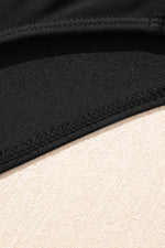 Load image into Gallery viewer, Black Solid Criss Cross Backless Square Neck One Piece Swimsuit - Fashion Queen -  25
