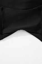 Load image into Gallery viewer, Black Solid Pocketed Crossover High Waist Swim Skort - Fashion Queen -  13

