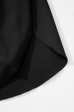 Load image into Gallery viewer, Black Solid Pocketed Crossover High Waist Swim Skort - Fashion Queen -  16
