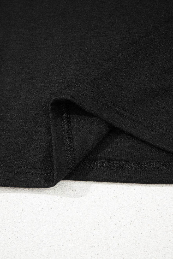 Black Spaghetti Strap Skinny Fit Cropped Tank Top - Fashion Queen -  13