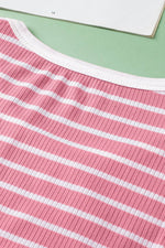 Load image into Gallery viewer, Black Stripe Contrast Round Neck Sleeveless Slim Top - Fashion Queen -  28
