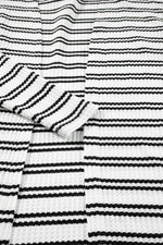 Load image into Gallery viewer, Black Stripe Print Open Front Duster Cardigan - Fashion Queen -  15
