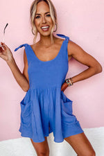 Load image into Gallery viewer, Black Textured Knotted Straps High Waist Wide Leg Romper - Fashion Queen -  24
