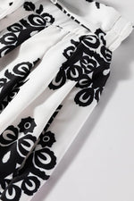 Load image into Gallery viewer, Black Tribal Geometric Print Belted High Waist Casual Shorts - Fashion Queen -  12
