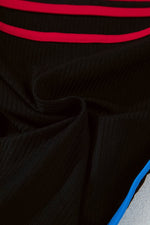 Load image into Gallery viewer, Black Triple Color Trimmed High Waist Bikini Set - Fashion Queen -  14
