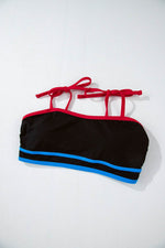 Load image into Gallery viewer, Black Triple Color Trimmed High Waist Bikini Set - Fashion Queen -  21
