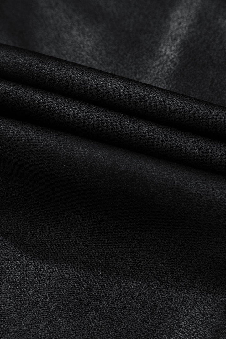 Black V Crossover High Waist Pocketed Leggings - Fashion Queen -  14