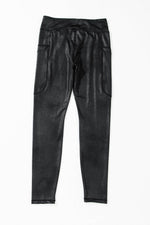 Load image into Gallery viewer, Black V Crossover High Waist Pocketed Leggings - Fashion Queen -  8

