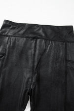 Load image into Gallery viewer, Black V Crossover High Waist Pocketed Leggings - Fashion Queen -  9
