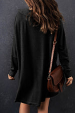 Load image into Gallery viewer, Black Waffle Knit Buttoned Long Sleeve Top - Fashion Queen -  2
