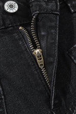 Load image into Gallery viewer, Black Wide Leg Pocketed High Waist Jeans - Fashion Queen -  10
