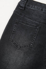 Load image into Gallery viewer, Black Wide Leg Pocketed High Waist Jeans - Fashion Queen -  11
