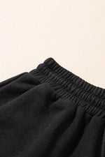 Load image into Gallery viewer, Black Zipper Stand Neck Top and Wide Leg Pants Set - Fashion Queen -  8
