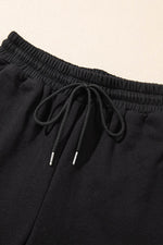 Load image into Gallery viewer, Black Zipper Stand Neck Top and Wide Leg Pants Set - Fashion Queen -  9
