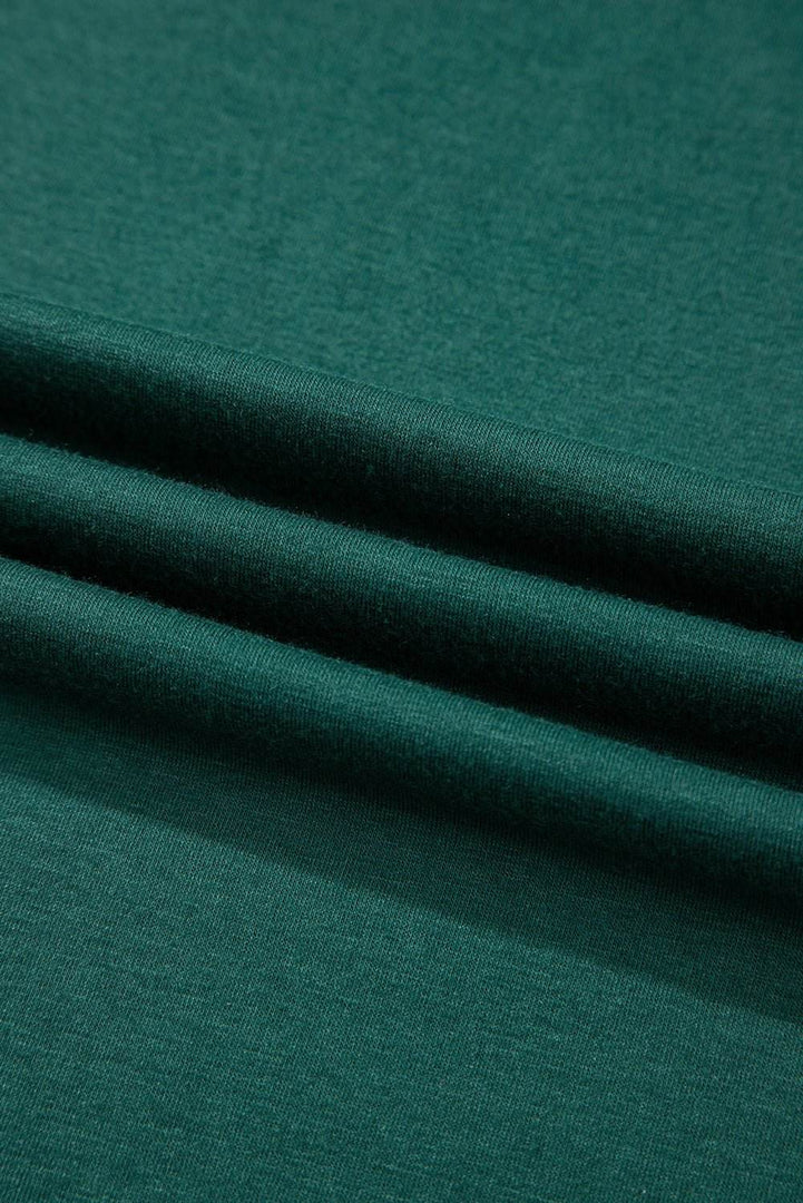 Blackish Green Deep V Pleated Crisscross Wide Leg Backless Jumpsuit - Fashion Queen -  14