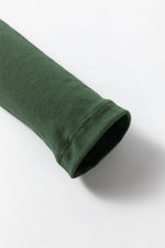 Load image into Gallery viewer, Blackish Green Solid Color Square Neck Long Sleeve Slim Fit Bodysuit - Fashion Queen -  9
