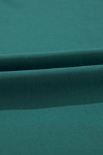 Load image into Gallery viewer, Blackish Green Solid Color V Neck Wrap Pleated Short Sleeve Maxi Dress - Fashion Queen -  10

