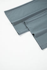 Load image into Gallery viewer, Blue Dolman Button Belted V Neck Wide Leg Pocketed Jumpsuit - Fashion Queen -  13
