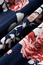 Load image into Gallery viewer, Blue Ruffle Off Shoulder Flounce Sleeve Floral Blouse - Fashion Queen -  21
