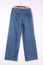 Load image into Gallery viewer, Blue Slouchy Wide Leg Jeans - Fashion Queen -  15
