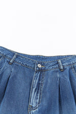 Load image into Gallery viewer, Blue Slouchy Wide Leg Jeans - Fashion Queen -  16
