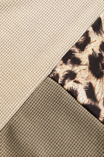 Load image into Gallery viewer, Bonbon Leopard Colorblock Waffle Knit Top - Fashion Queen -  21
