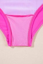 Load image into Gallery viewer, Bright Pink Cut out Twist Bowknot Backless One Piece Swimsuit - Fashion Queen -  13

