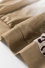 Load image into Gallery viewer, Brown Cheetah Print Round Neck Raglan Sleeve Sweatshirt - Fashion Queen -  9
