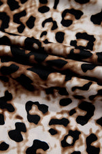 Load image into Gallery viewer, Brown Leopard Print Bubble Sleeve Square Neck Maxi Dress - Fashion Queen -  21
