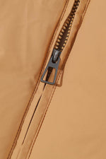 Load image into Gallery viewer, Brown Zip Up Pocketed Puffer Jacket - Fashion Queen -  11
