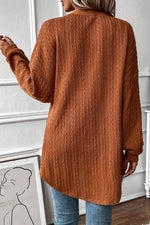 Load image into Gallery viewer, Canton Textured Knit Side Pockets Open Front Cardigan - Fashion Queen -  8
