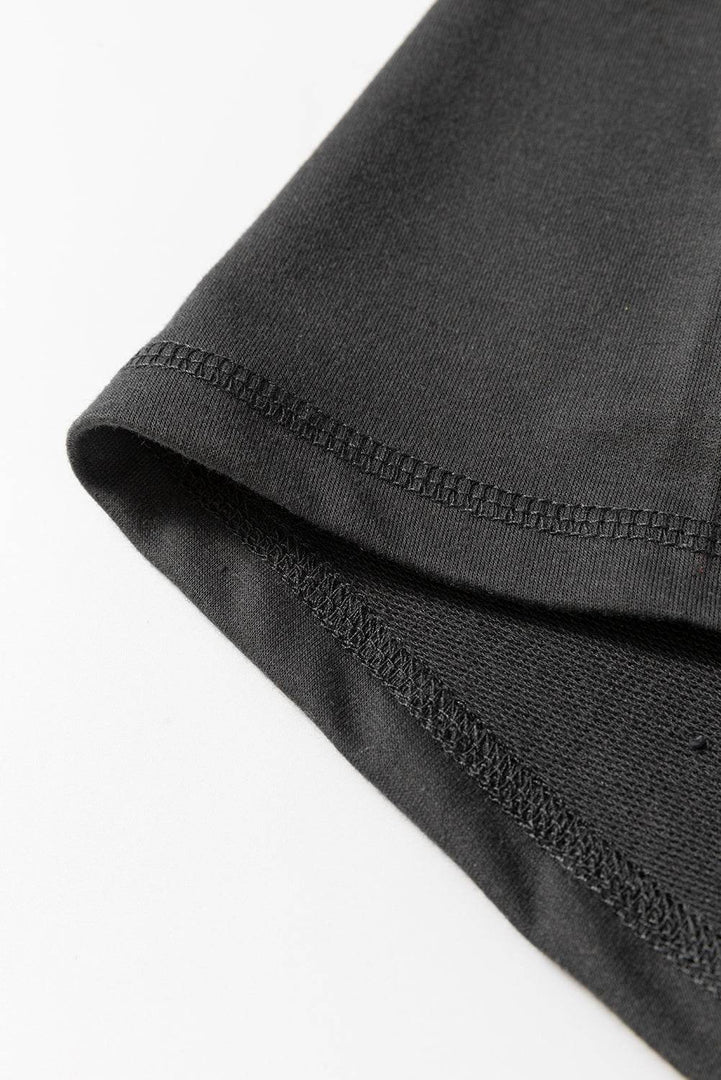Carbon Grey Cargo Pockets Drawstring Sweatpants - Fashion Queen -  12
