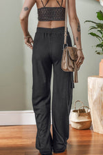 Load image into Gallery viewer, Carbon Grey Cargo Pockets Drawstring Sweatpants - Fashion Queen -  2
