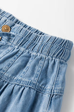 Load image into Gallery viewer, Carbon Grey Mineral Wash Button Fly Waist Wide Leg Jeans - Fashion Queen -  17
