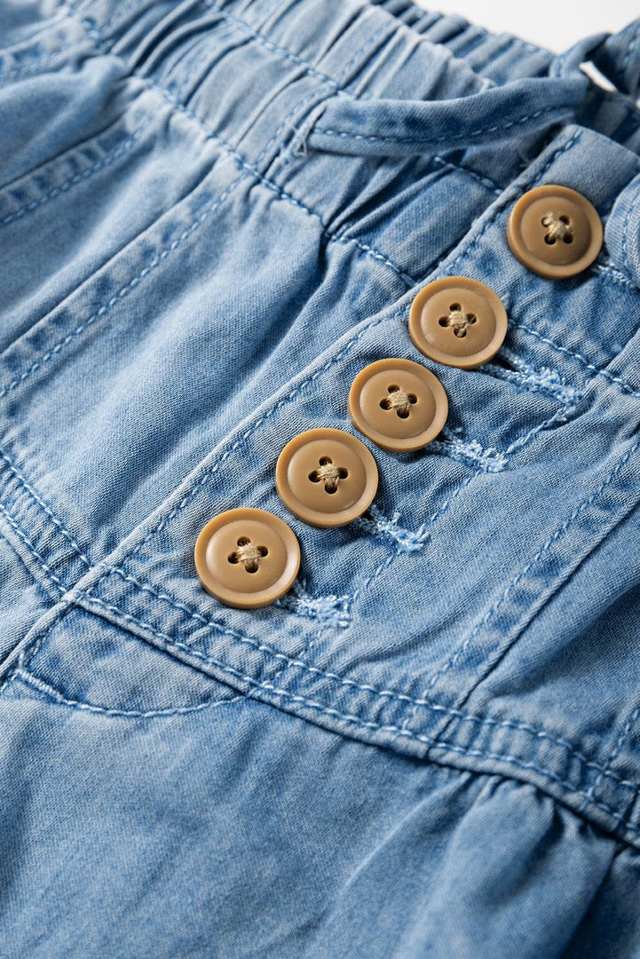 Carbon Grey Mineral Wash Button Fly Waist Wide Leg Jeans - Fashion Queen -  18